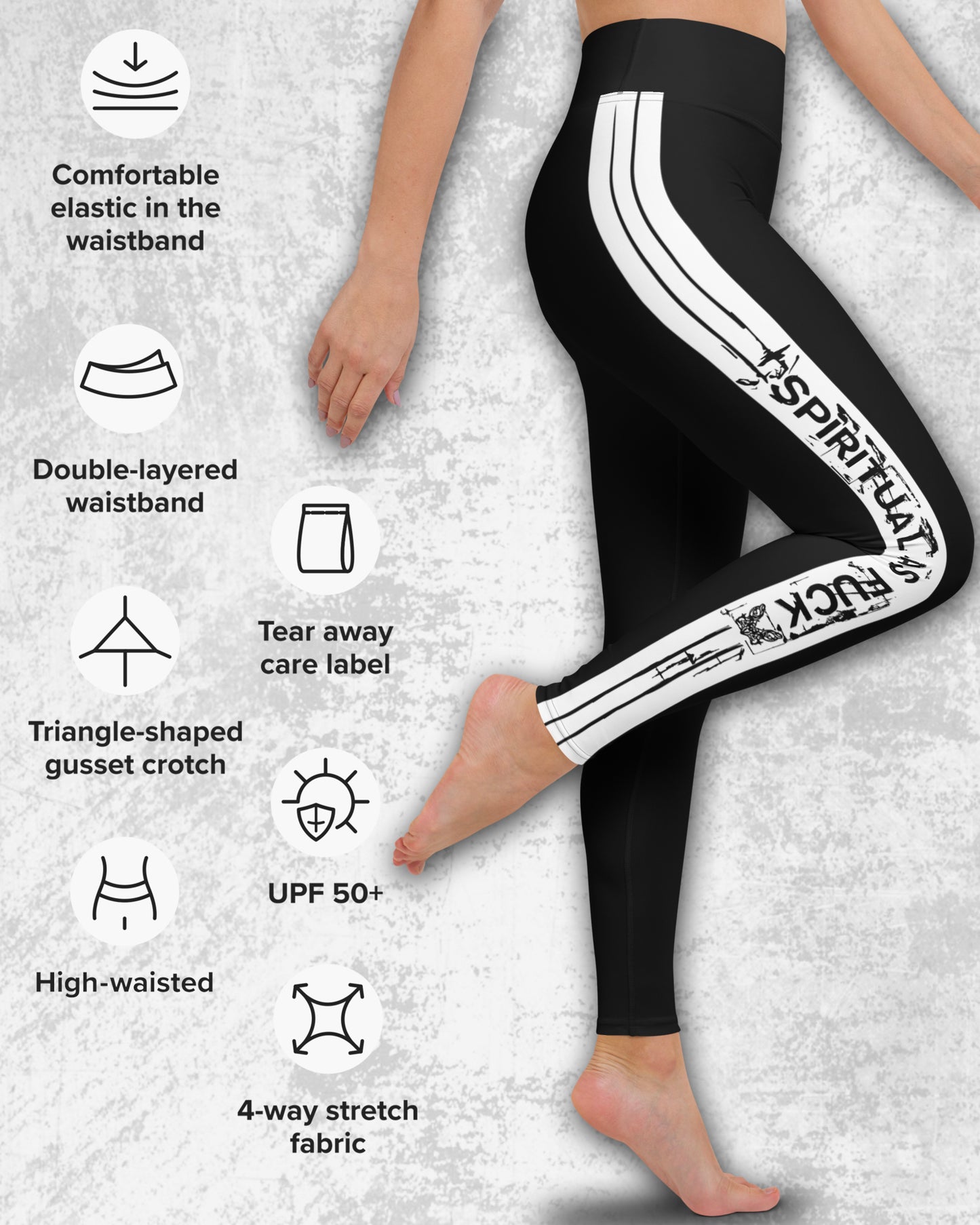 'Spiritual AF' - Yoga Leggings