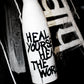 'Heal Yourself, Heal the World' - Stainless Steel Water Bottle